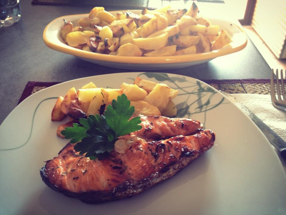 SALMONE E PATATE